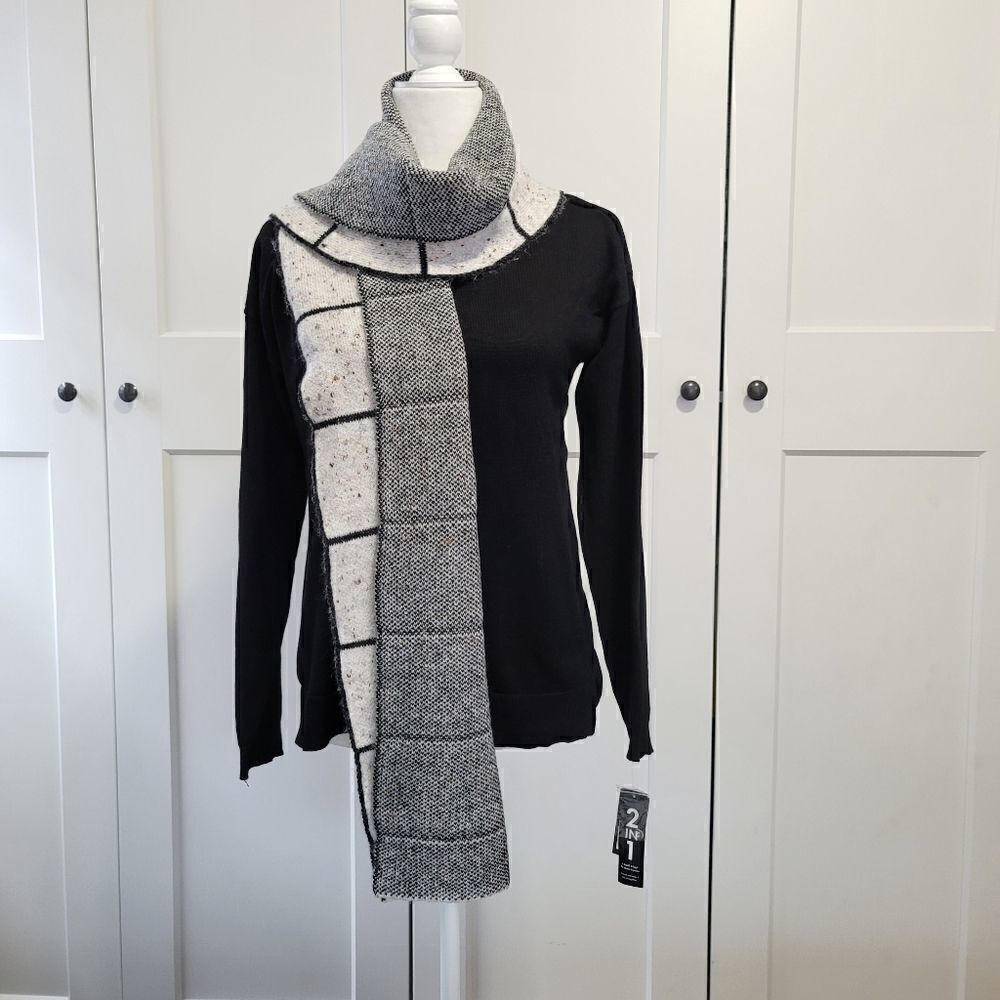Verme ami women 2 in 1 sweater and scarf combo